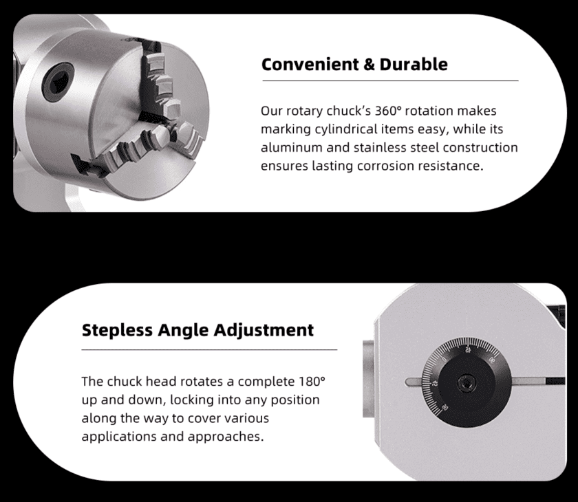 3 jaw rotary chuck for laser marking machine 7 1