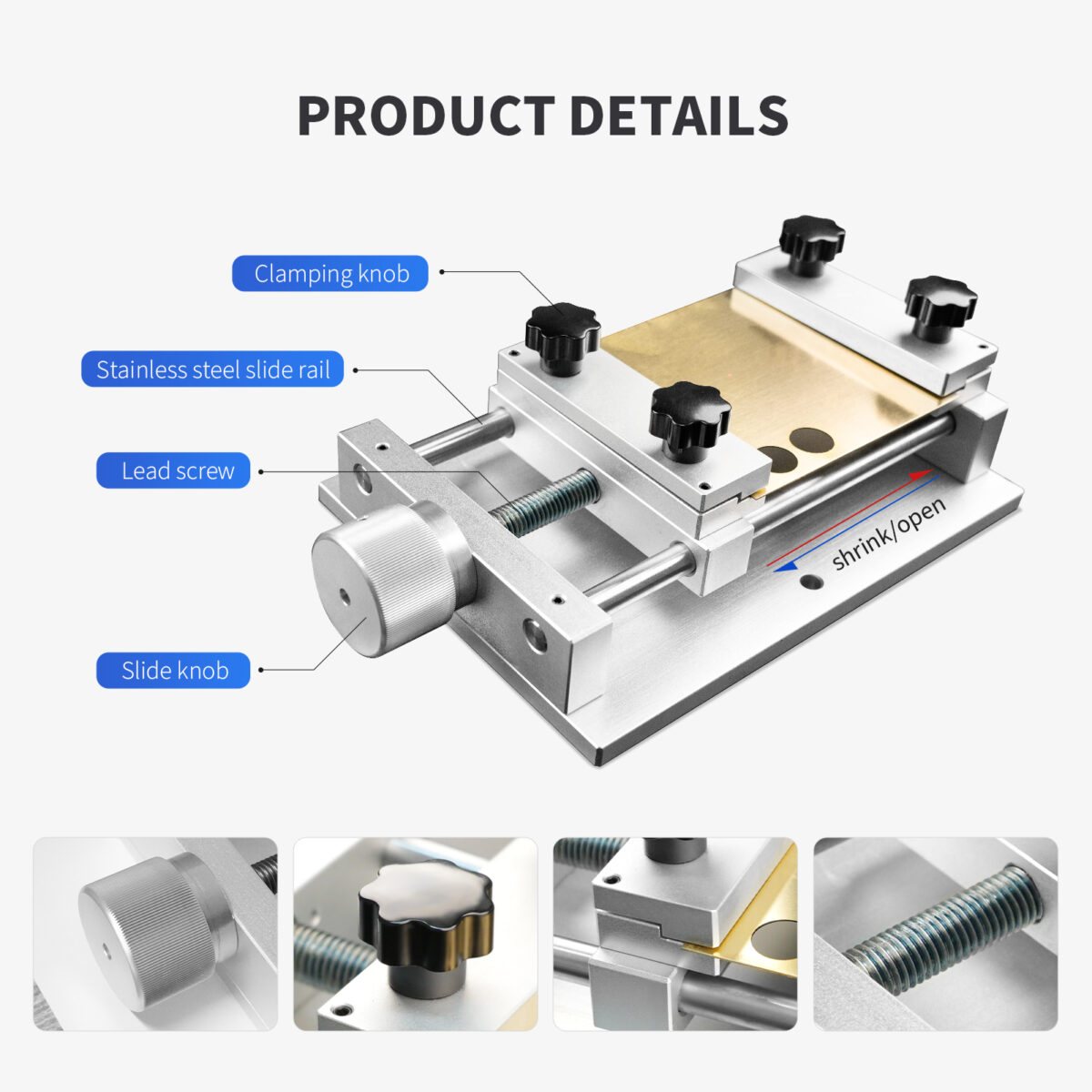 ComMarker Metal Sheet Holder Metal Fixture for Laser Marking Machine4