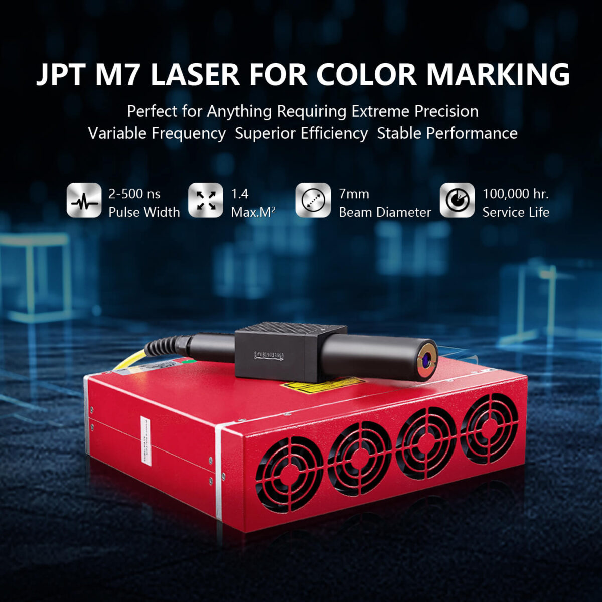 ComMarker B4 100W JPT MOPA Fiber Laser Marking Machine3